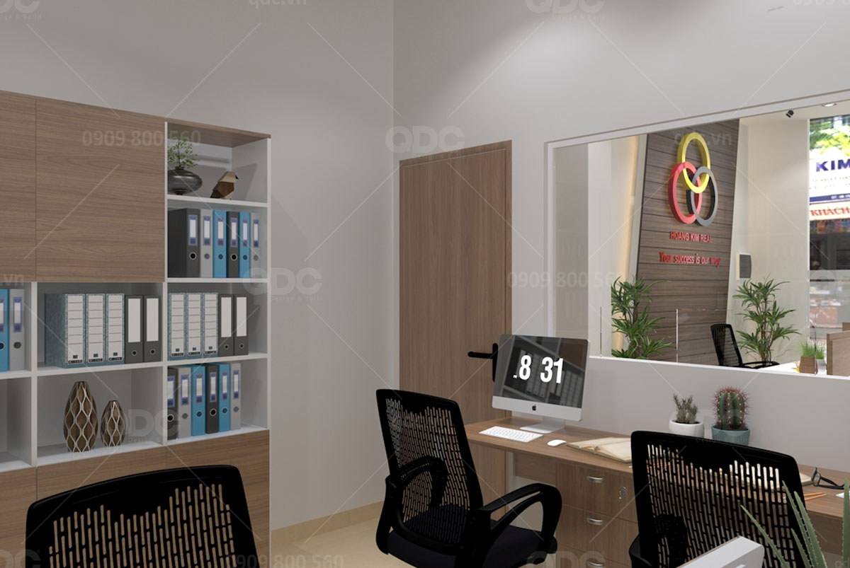 thiết kế văn phòng công ty hoàng kim