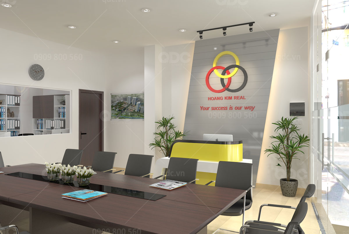 thiết kế văn phòng công ty hoàng kim